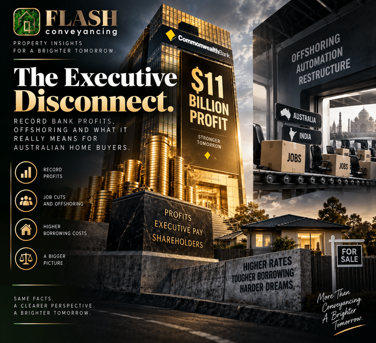 The Executive Disconnect: Record Bank Profits, Offshoring and What It Really Means for Australian Home Buyers