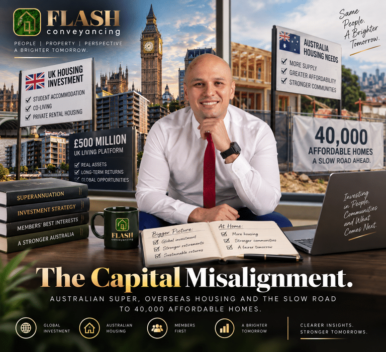 The Capital Misalignment: Australian Super, Overseas Housing and the Slow Road to 40,000 Affordable Homes