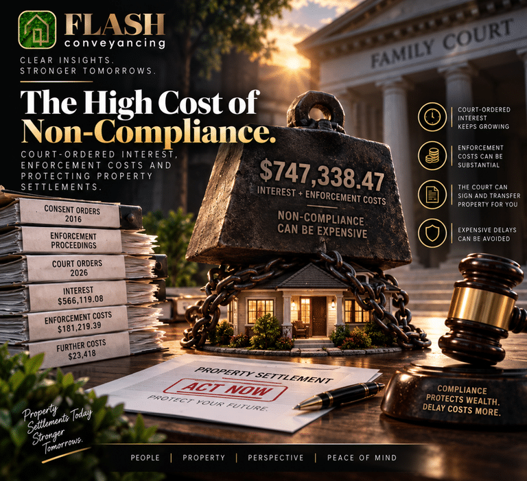 The High Cost of Non-Compliance: Court-Ordered Interest, Enforcement Costs and Protecting Property Settlements