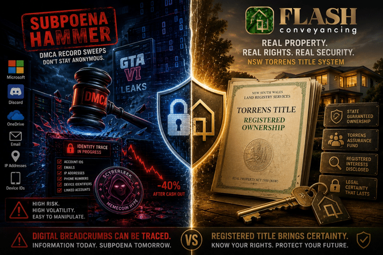 The Subpoena Hammer: DMCA Record Sweeps, Copyright Enforcement and the Certainty of NSW Property Title