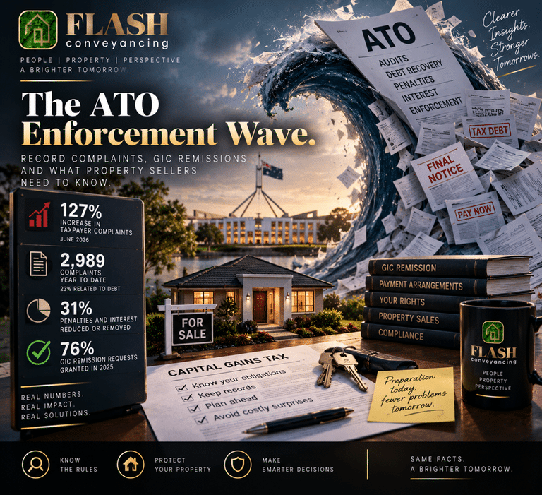 The ATO Enforcement Wave: Record Complaints, GIC Remissions and What Property Sellers Need to Know