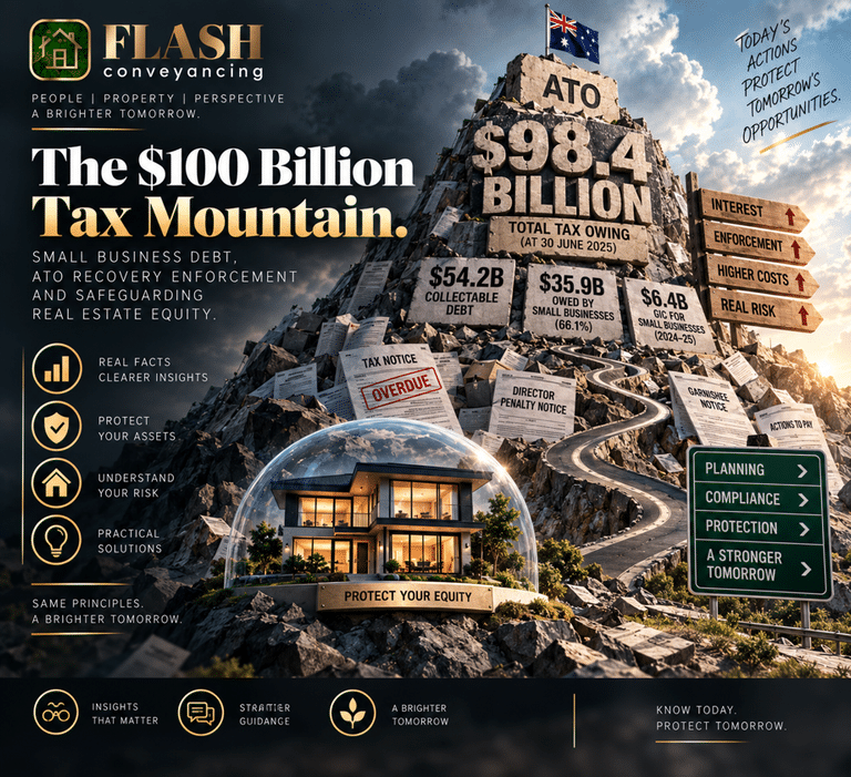 The $100 Billion Tax Mountain: Small Business Debt, ATO Recovery Enforcement and Safeguarding Real Estate Equity