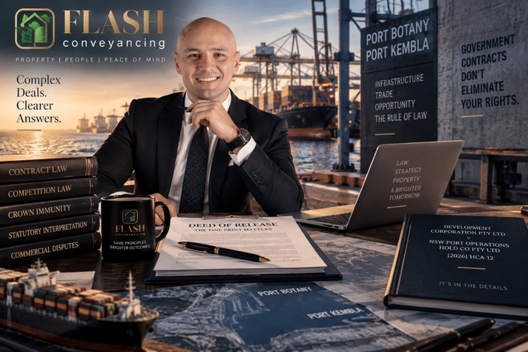 Mayfield Development Corporation Pty Ltd v NSW Port Operations Hold Co Pty Ltd [2026] HCA 12: Crown Immunity, Release Deeds and Why the Fine Print Matters